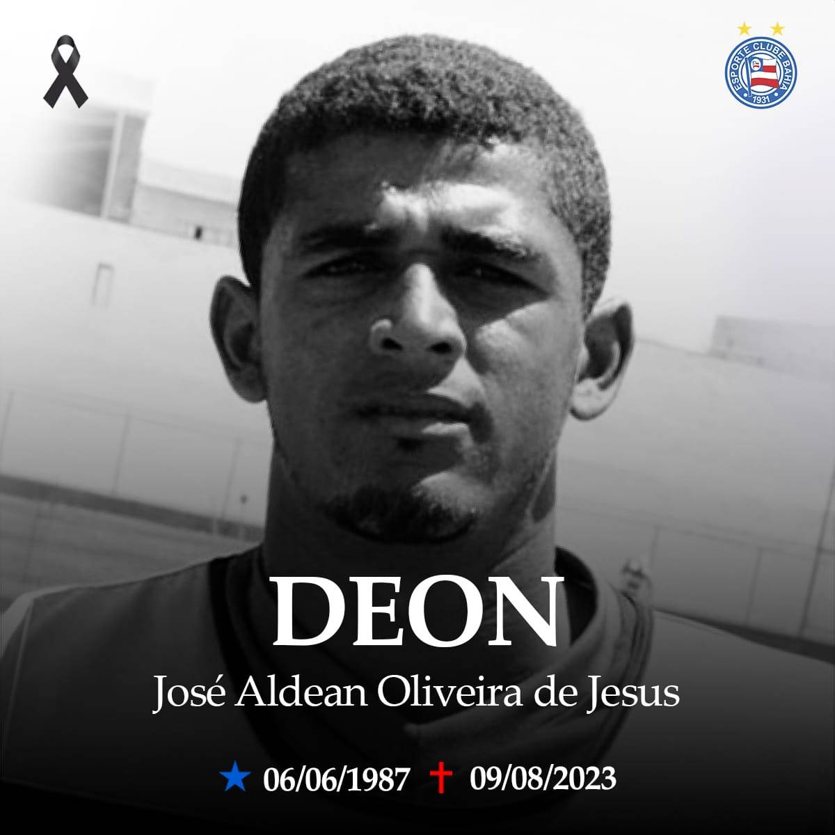 FBF e Clubes baianos usam as redes sociais para lamentar a morte de Deon