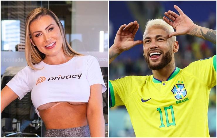 Andressa Urach afirma que já se relacionou com Neymar; na época, o jogador estava com Bruna Marquezine