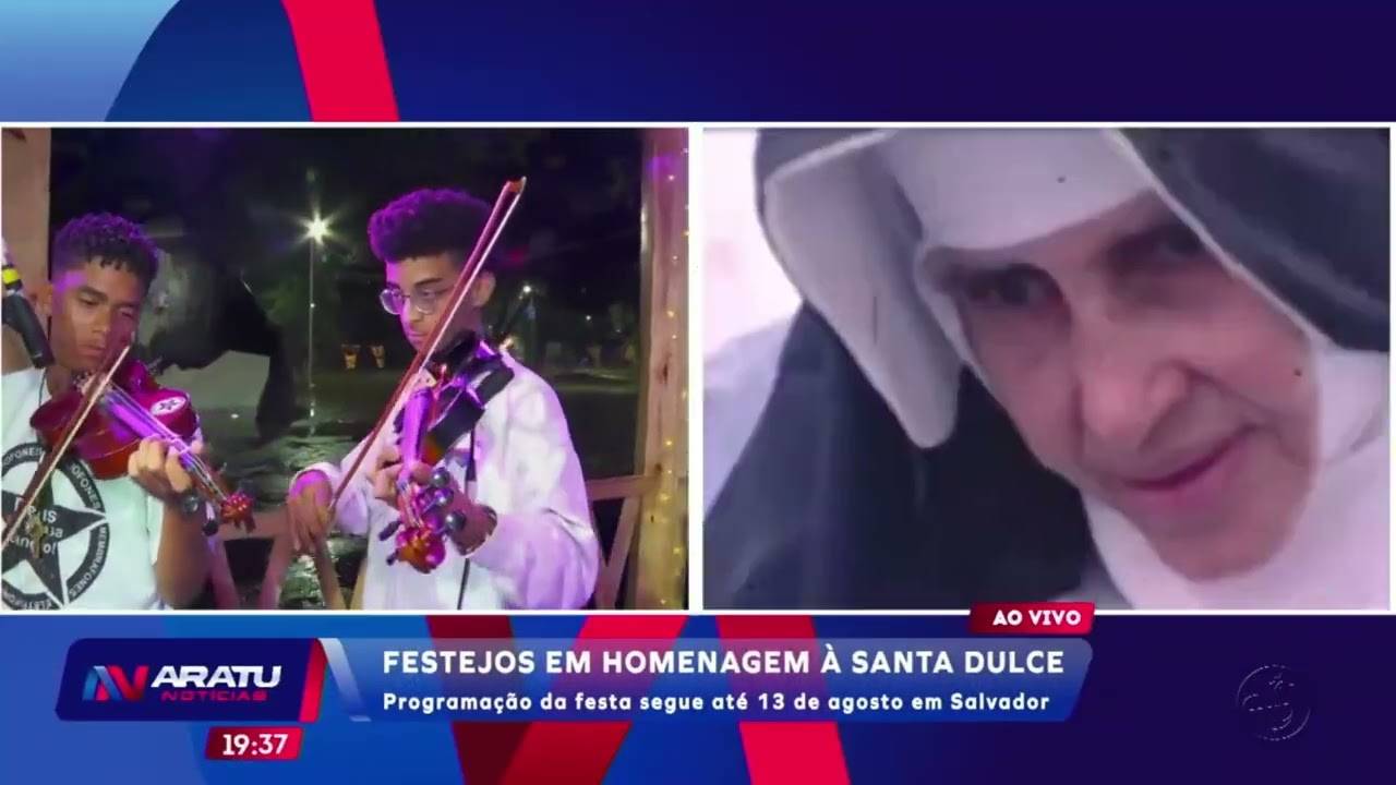 Festejos em homenagem a Santa Dulce: programação da festa segue até 13 de agosto em Salvador