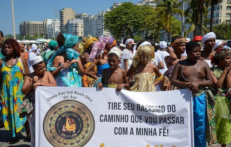 Ato pela liberdade religiosa homenageia Mãe Bernadete, no Rio de Janeiro