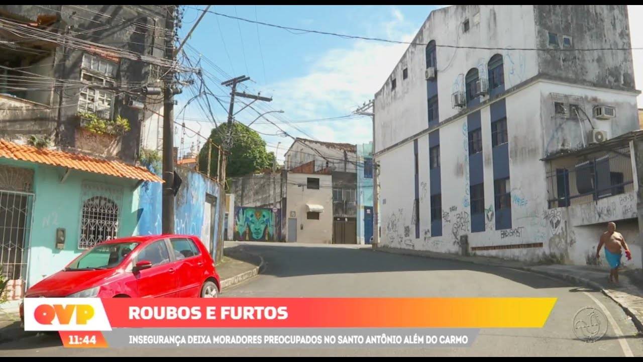 Roubos e furtos no Santo Antônio Além do Carmo deixa moradores preocupados