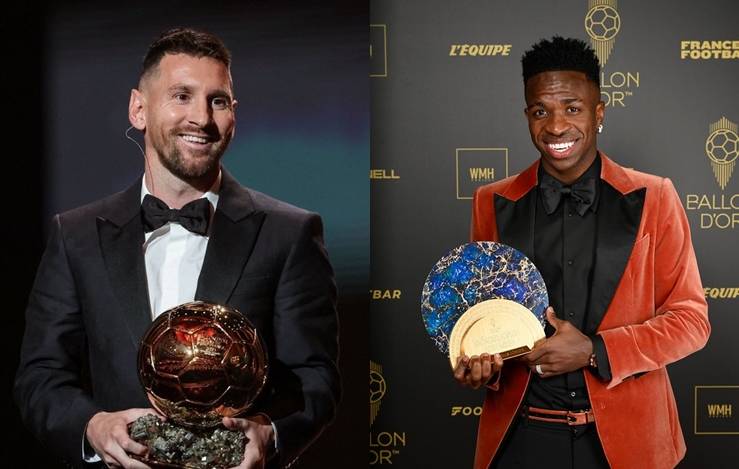 Pela 8ª vez, Messi garante Bola de Ouro da France Football; Vini Jr ficou em 6º