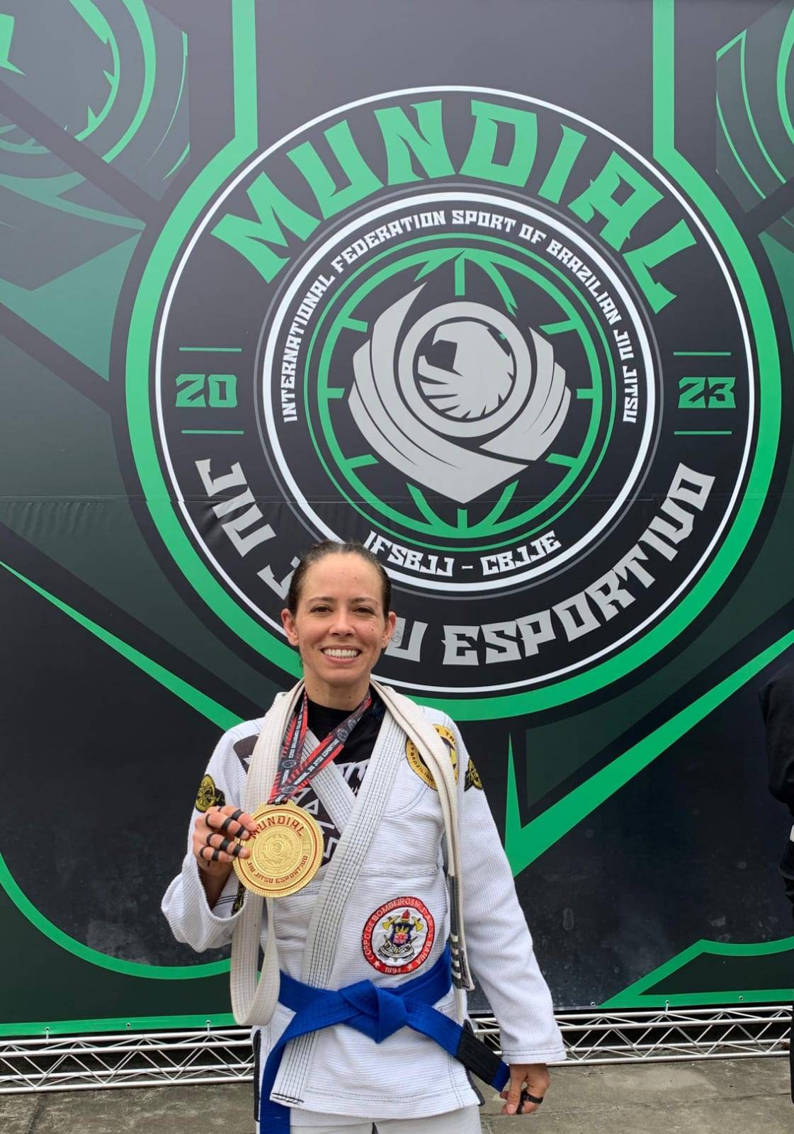 Bombeira baiana fatura campeonato mundial de Jiu-Jitsu