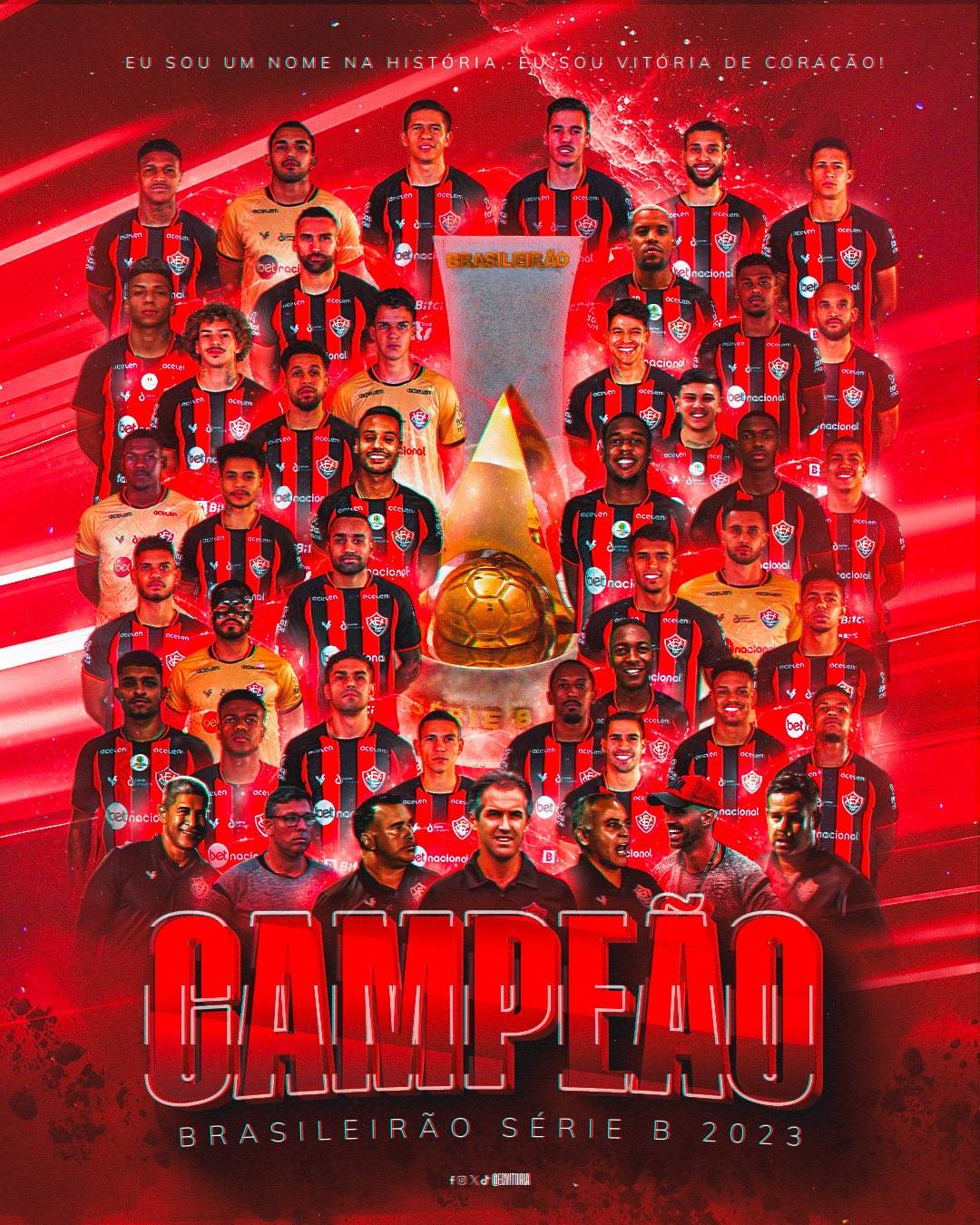 É CAMPEÃO! Com empate de adversário, Vitória conquista o Brasileiro da Série B