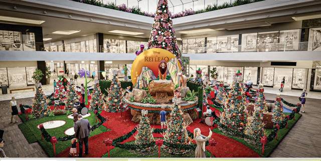 Shopping da capital inaugura decoração de Natal com personagens clássicos da Disney