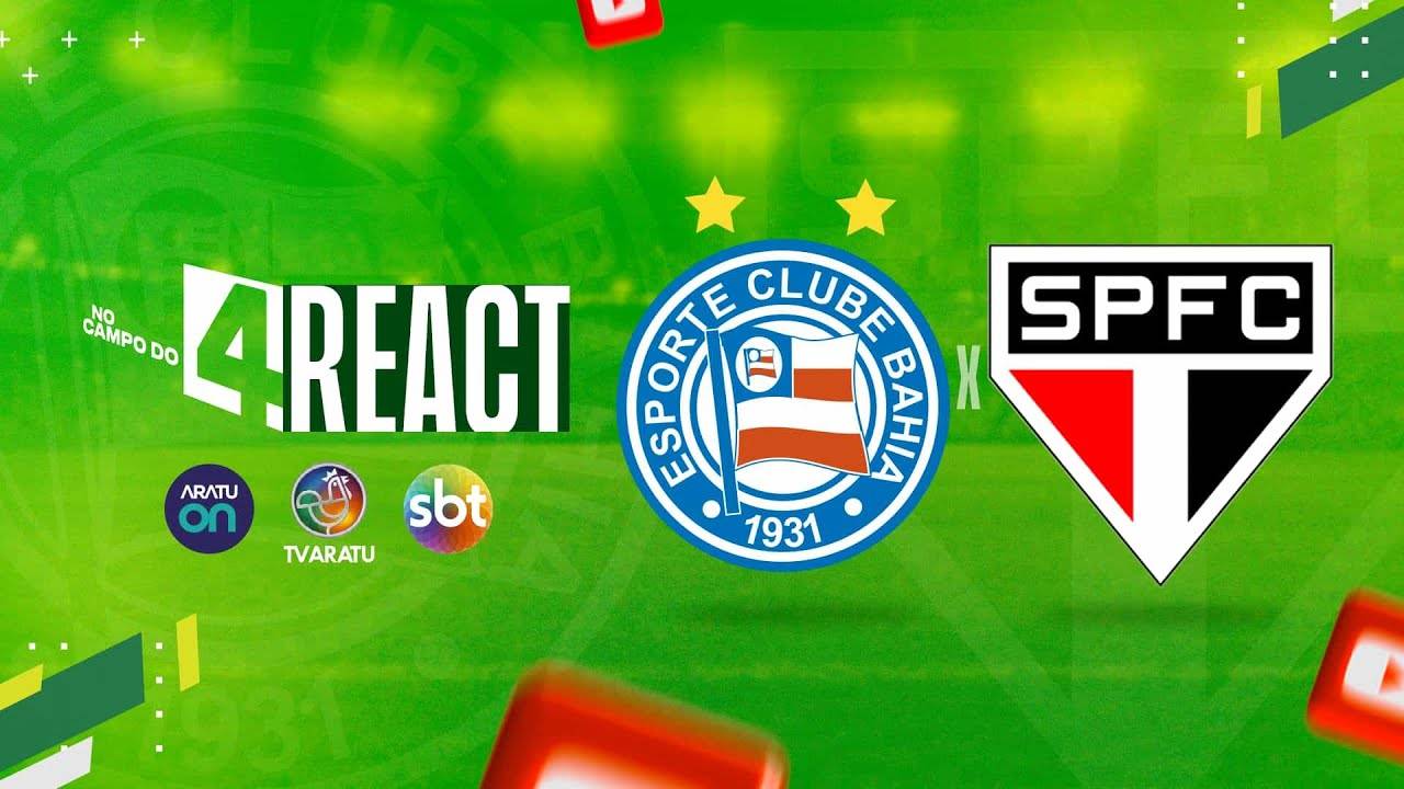 Bahia x São Paulo: Aratu faz react no pré-jogo e torcedores concorrem a vouchers; acompanhe ao vivo