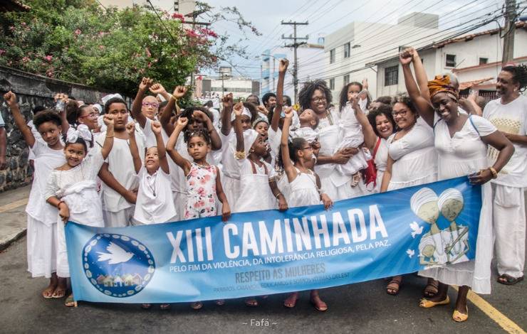 Povo de santo celebra encontro de gerações em caminhada pela paz nesta quarta-feira (15)