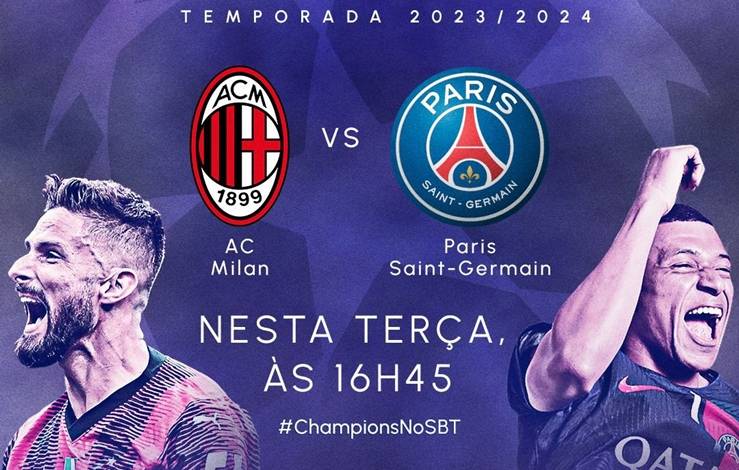 Jogaço na Aratu! Milan e PSG se enfrentam nesta terça-feira (7) pela Champions