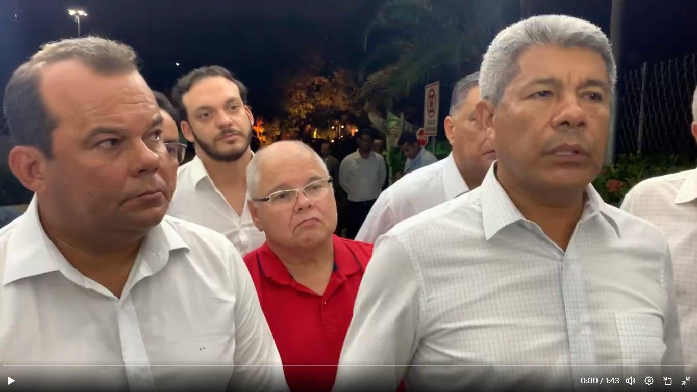 Em anúncio da candidatura de Geraldo Júnior, Jerônimo discute com jornalista sobre Robinson Almeida