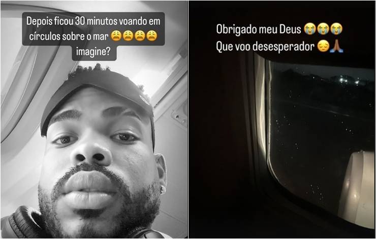 Influencer baiano Cristian Bell relata momentos de terror após voo não conseguir pousar em Salvador