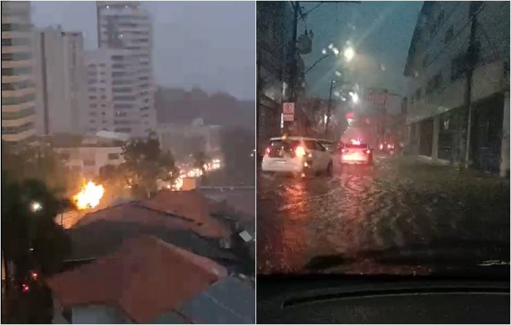 Fortes chuvas atingem Salvador nesta quarta-feira (20) e provocam transtornos em toda a cidade