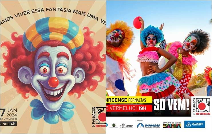 'Palhaços do Rio Vemelho' divulga data de desfile para 2024