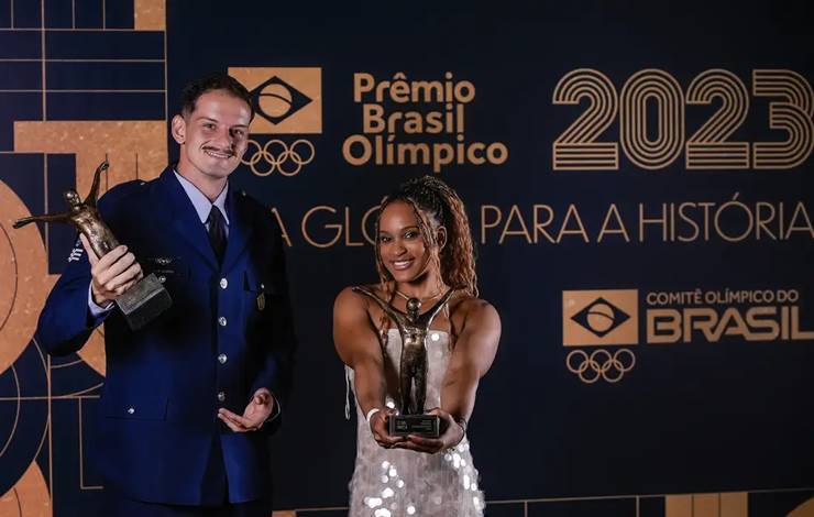 Prêmio Brasil Olímpico coroa Rebeca Andrade e Marcus D'Almeida