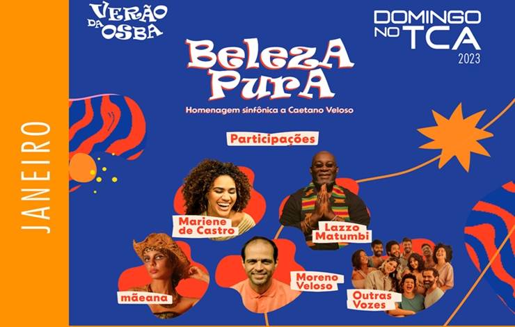 Ingressos a R$ 1: homenagem da Osba a Caetano Veloso vai abrir vendas nesta sexta (5)