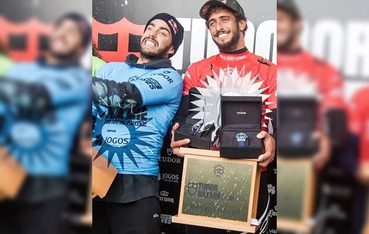 Scooby e Chumbo vencem competição de ondas gigantes em Nazaré