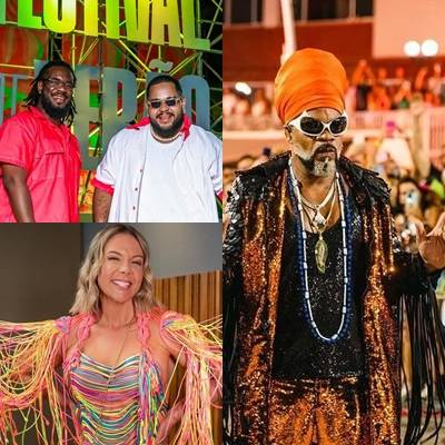 Carla Perez, Carlinhos Brown, Filhos de Jorge;  Veja atrações do 4° dia de Carnaval no Circuito Osmar