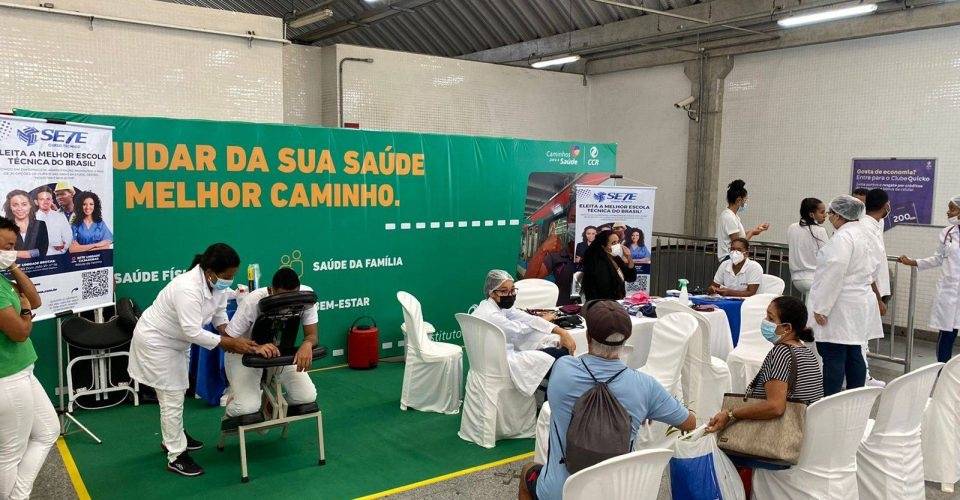 Serviços de saúde gratuitos são oferecidos na Estação Pirajá até quinta-feira (29)