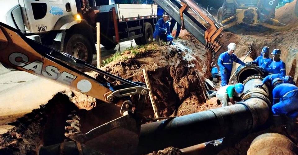 Obra da Embasa termina e fornecimento de água começa a ser normalizado em bairros de Salvador