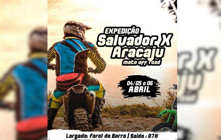 Expedição Salvador x Aracaju de Moto Off Road tem inscrições abertas até o dia 15 de março