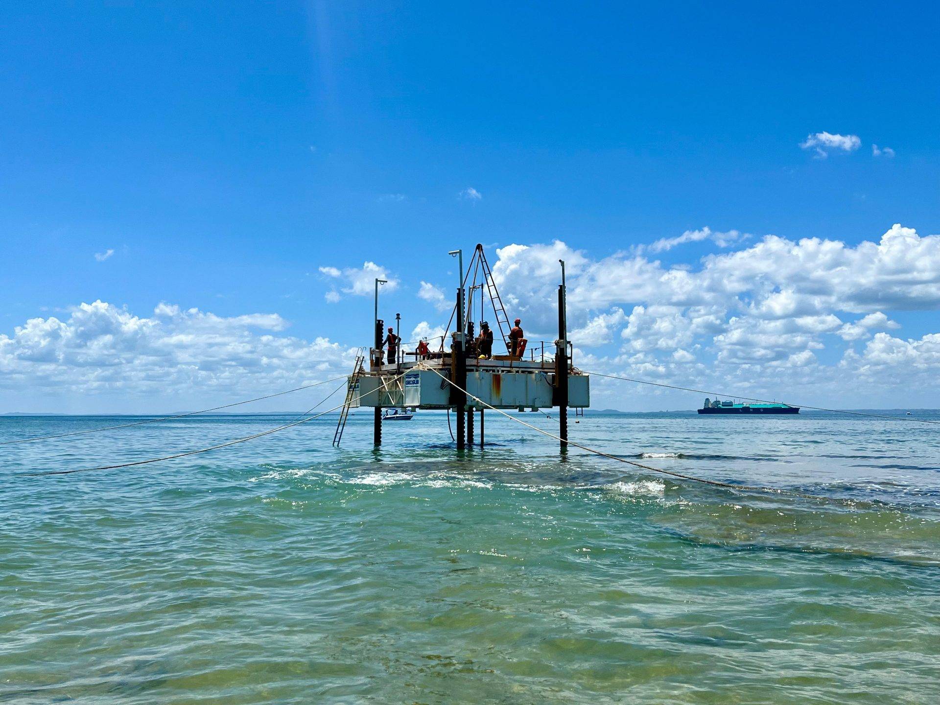 Ponte Salvador-Itaparica: começa sondagem com uso de plataforma em Vera Cruz