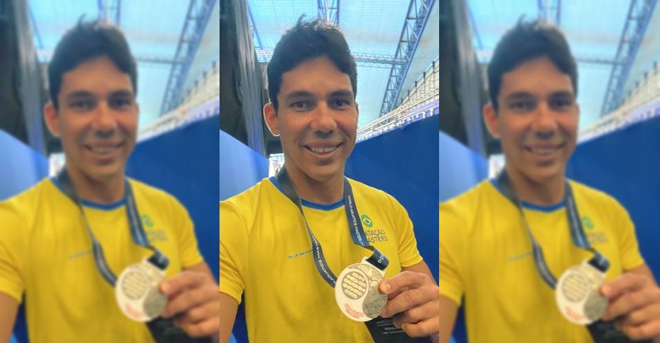 'É a Bahia!': nadador baiano conquista medalha de ouro em Doha, no Catar