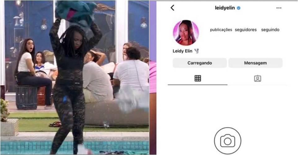 BBB 24: perfil de Leidy no Instagram é derrubado após participante jogar roupas de Davi na piscina