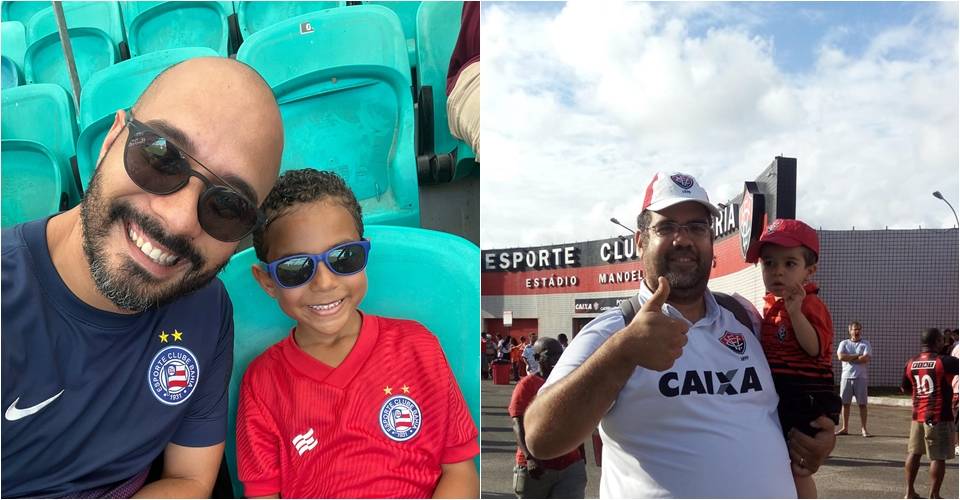 De olho no Ba-Vi! Pais compartilham histórias dos filhos na torcida pelos times baianos