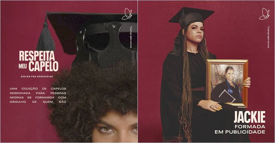 #RespeitaMeuCapelo: marca baiana cria chapéus de formatura para cabelos afro