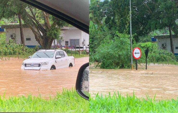 Alagamento na BR-324 causa transtornos a motoristas na Bahia; veja vídeos