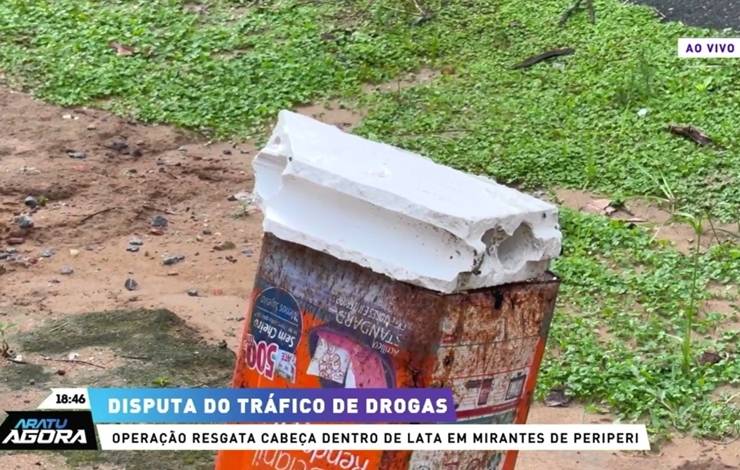 Cabeça é encontrada dentro de lata em Mirantes de Periperi