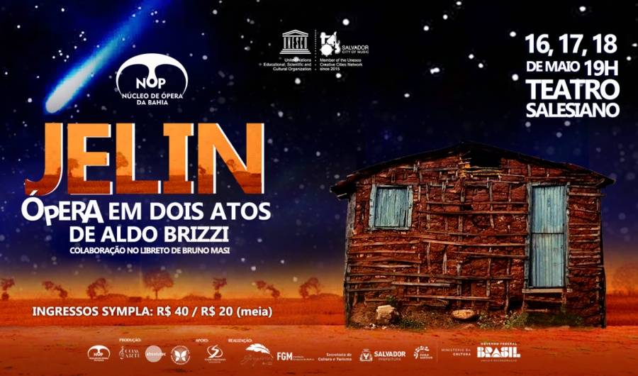 Núcleo de Ópera da Bahia troca ingressos de 'Jelin' por alimentos não perecíveis para ajudar Rio Grande do Sul