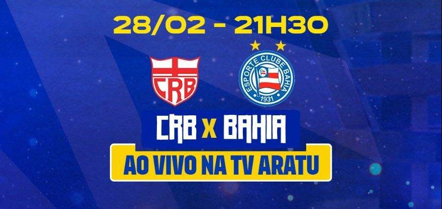 AO VIVO: Em transmissão exclusiva da TV Aratu, Bahia e CRB disputam vaga para decisão da Copa do Nordeste 2024.