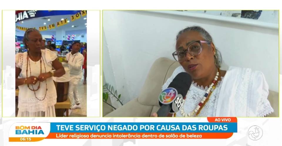 'Me senti na senzala', diz ialorixá vitima de intolerância religiosa em shopping de Salvador