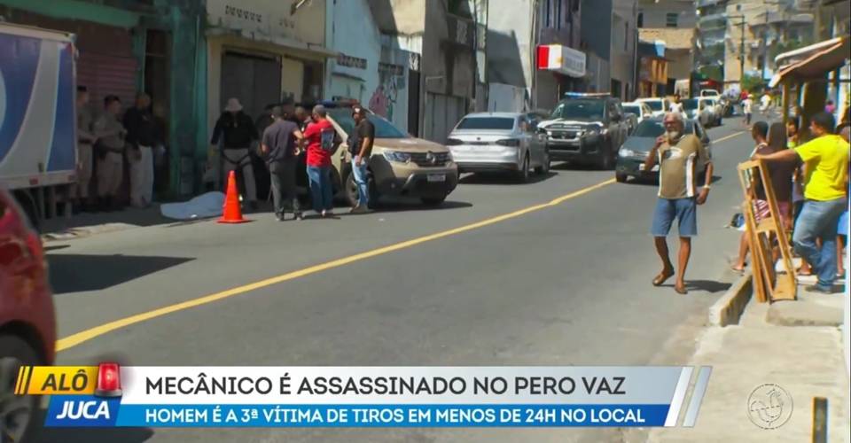 Mecânico é executado com mais de 20 tiros no bairro de Pero Vaz: 'Queima de arquivo'