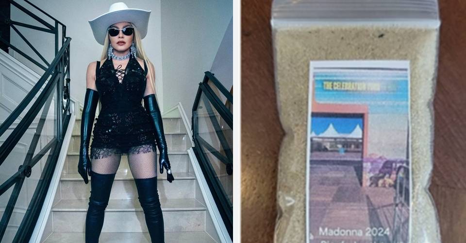 Após show de Madonna, areia da praia de Copacabana é vendida por R$ 40 na internet