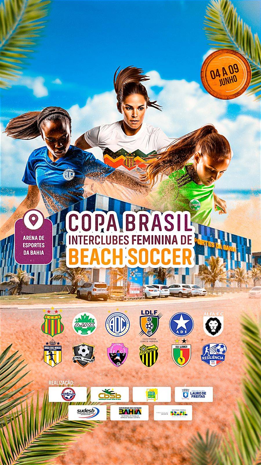 Copa Brasil Interclubes Feminina de Beach Soccer será realizada na Bahia