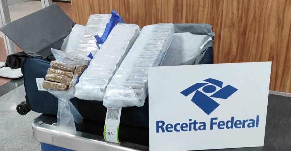 Polícia Federal prende mulher com quase 8 kg de drogas no Aeroporto de Salvador