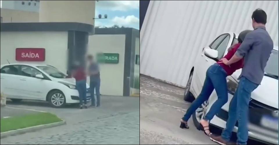 'Mande ela descer': mulher flagra marido saindo de motel com amante