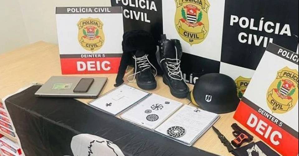 Adolescente de 15 anos é apreendido por propagar discurso nazista na internet