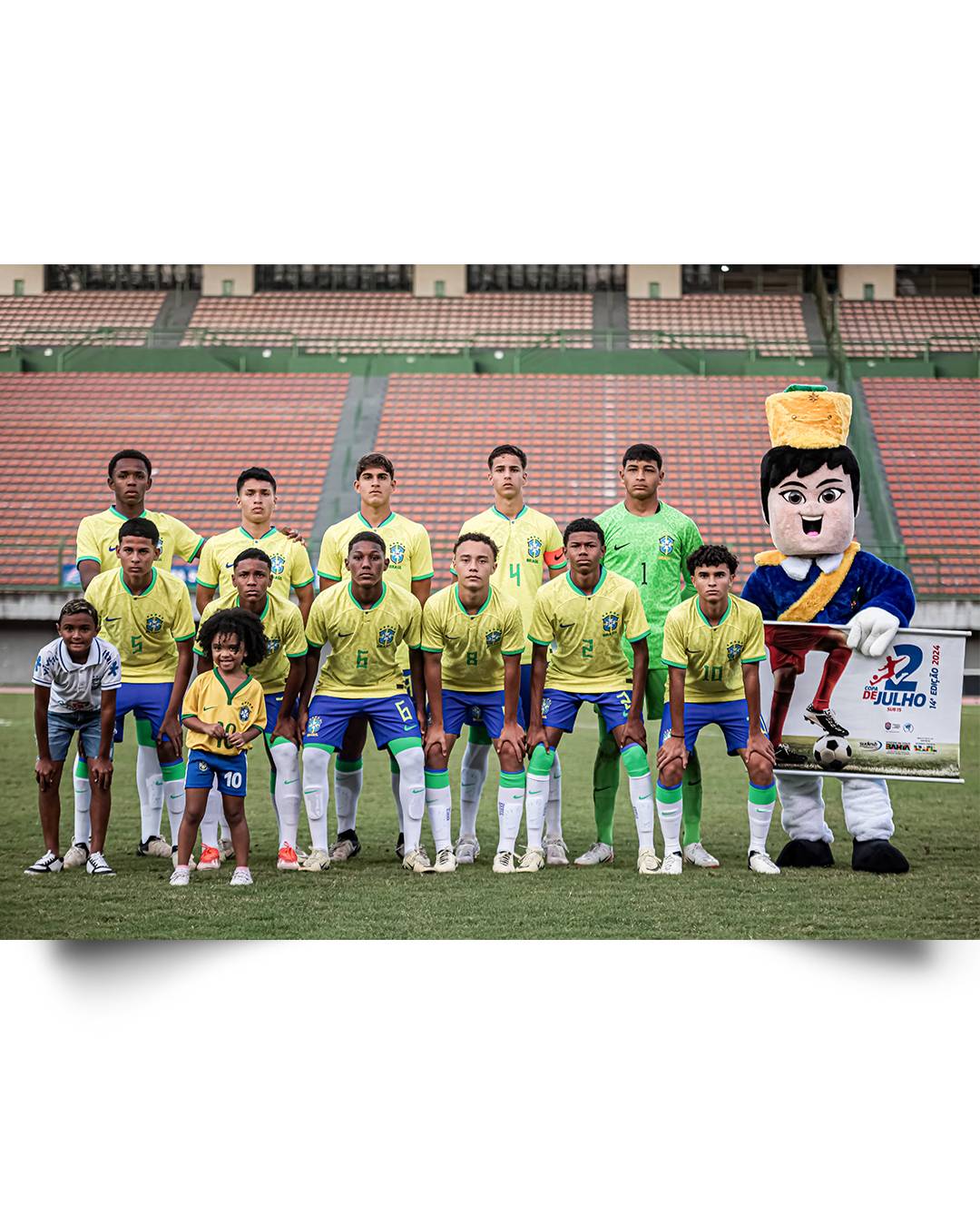 Copa 2 de Julho tem início com 16 partidas e destaque da estreia da Seleção Brasileira sub-15