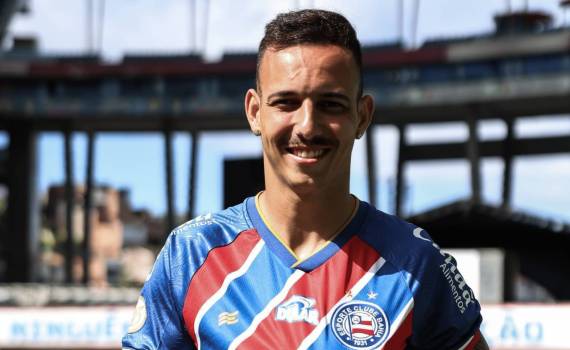 Bahia apresenta novo reforço, Iago Borduchi, na Arena Fonte Nova