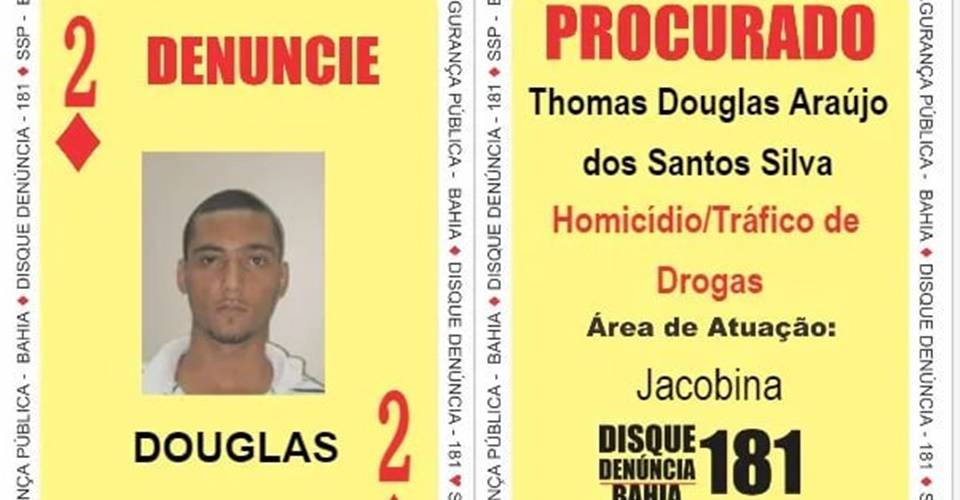 Dois de Ouros do 'Baralho do Crime' é morto em ação policial em Capim Grosso