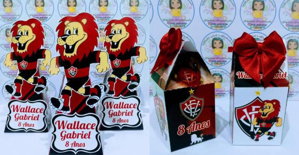 Vitória cobra R$ 1,6 mil de artesã que fez 'caixinhas' de aniversário com escudo do clube