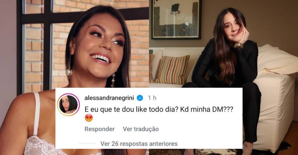 Após confusão com Kéfera, humorista recebe cantada de Alessandra Negrini: 'Quero ficar sem roupa'