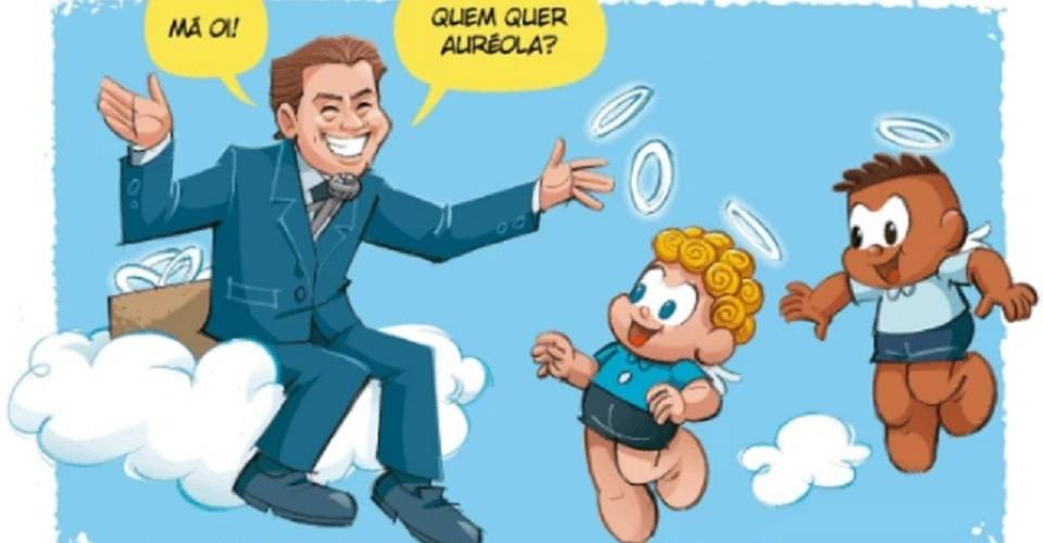 'Má Oi!': Silvio Santos ganha tirinha de homenagem da Turma da Mônica