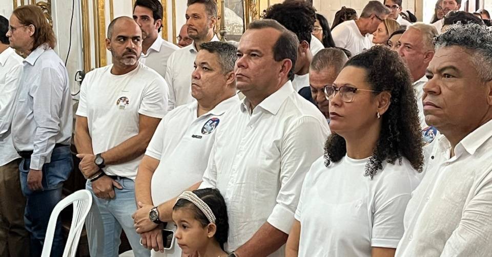 Geraldo Jr. participa de missa no Bonfim em primeiro ato de campanha eleitoral