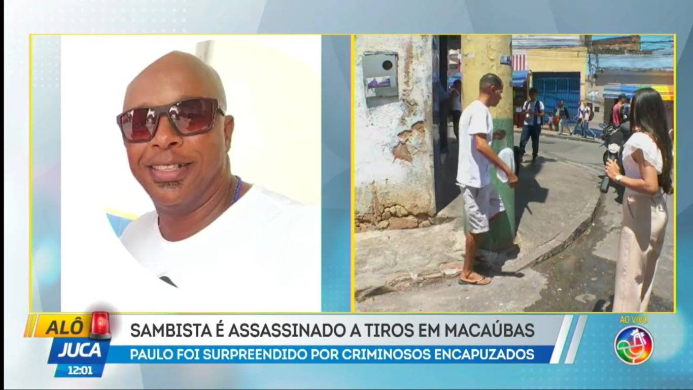 Sambista é executado em Macaúbas, em Salvador