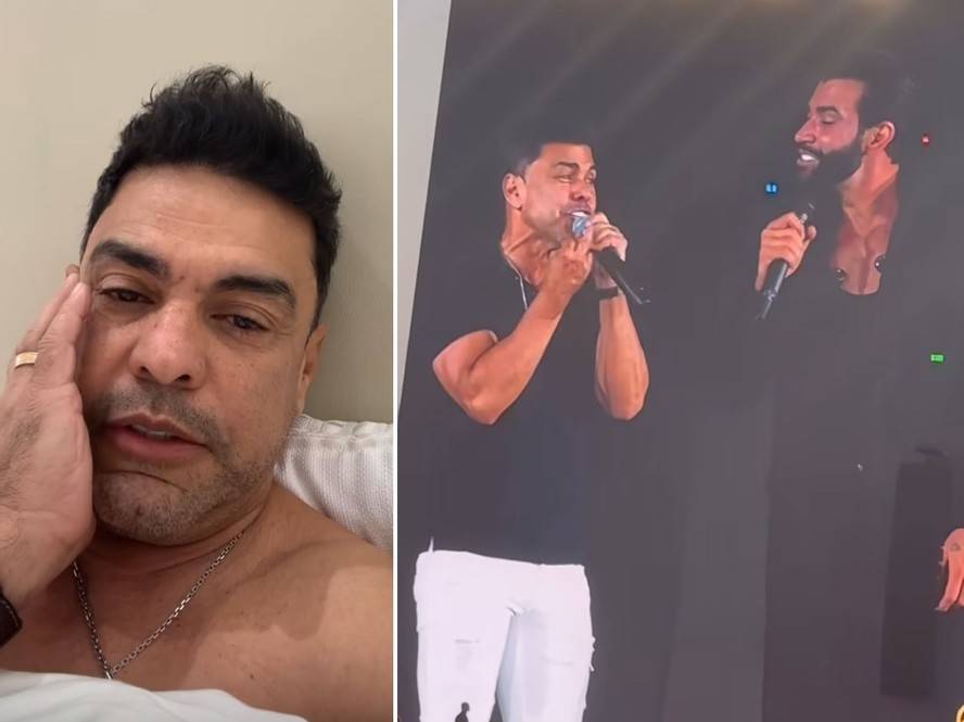 Zezé Di Camargo se desculpa por cantar bêbado em show de Gusttavo Lima: 'Não sei o que estava tomando'