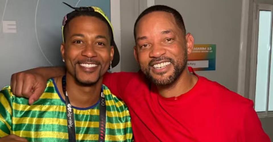 Sósia baiano se apresenta com Will Smith no Rio de Janeiro: 'Conseguimos'