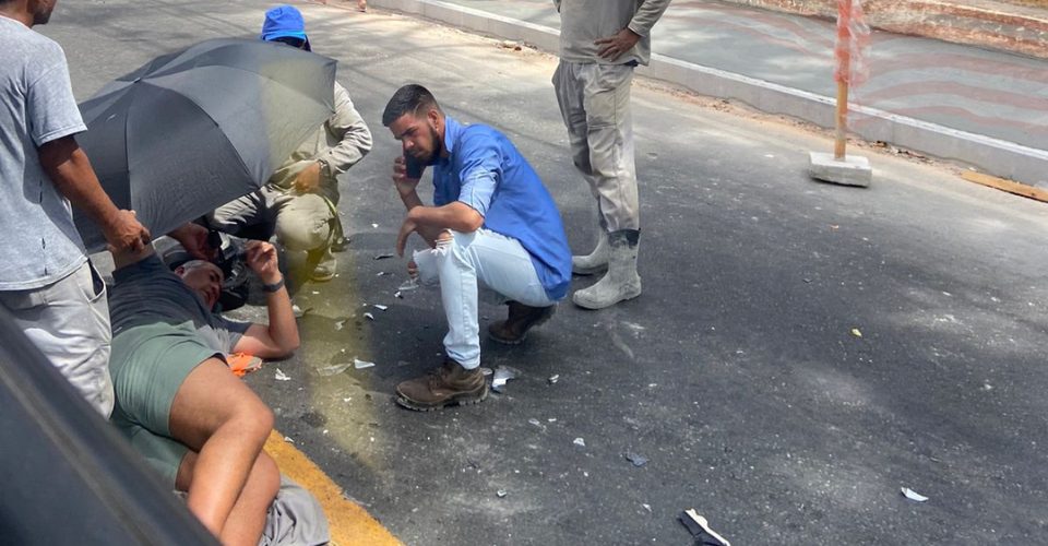 Acidente com moto na Ladeira do Campo Santo deixa trânsito congestionado na região